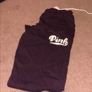 VS PINK maroon Boyfriend sweats